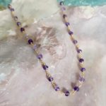 collier rosaire pierres améthyste