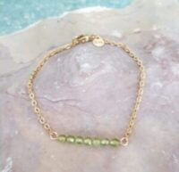 bracelet, paysage, péridot,acier