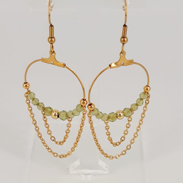 Boucles d'oreilles "Paysage", Péridot – Image 2