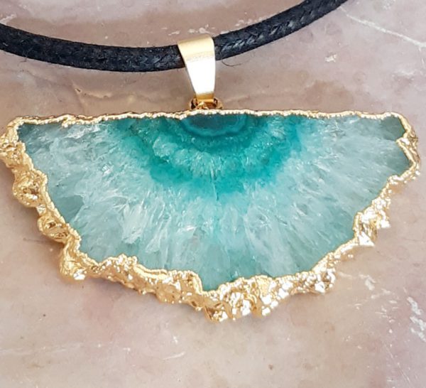 Collier "Lagon", Quartz Solaire – Image 3