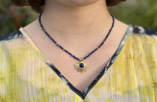 Collier "Coucher de Soleil", Lapis-Lazuli – Image 5