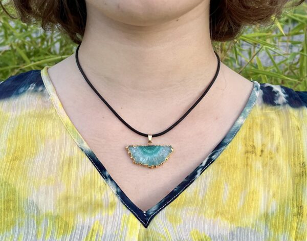 Collier "Lagon", Quartz Solaire – Image 5