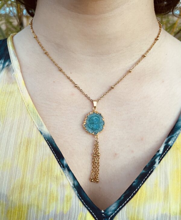 Collier "Lagon", Quartz Solaire – Image 4