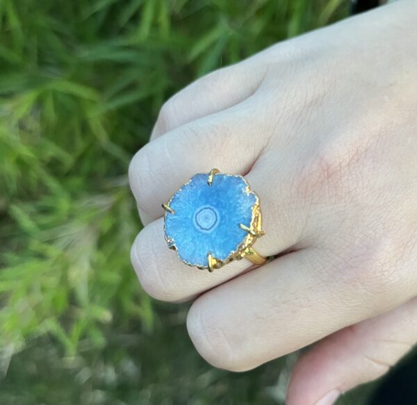 Bague "Lagon", Quartz Solaire – Image 4