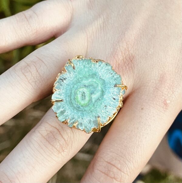 Bague "Lagon", Quartz Solaire – Image 4