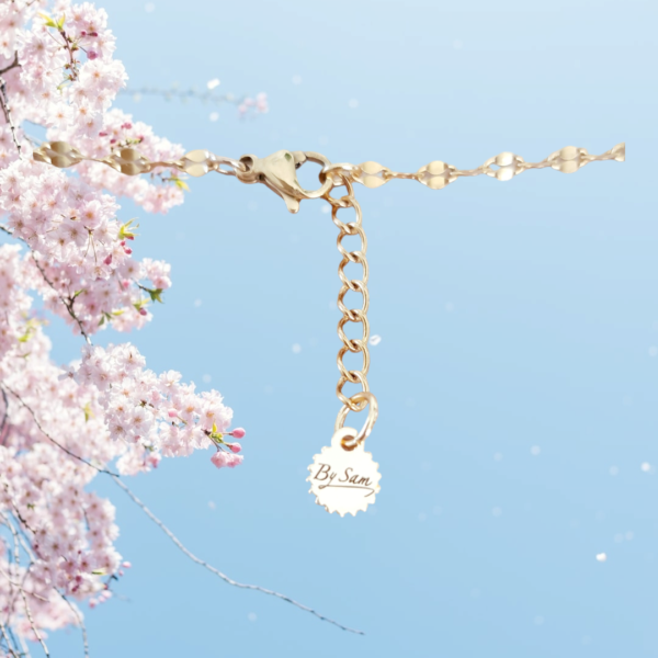 Bracelet "Fleurs de Cerisiers", Jade – Image 3