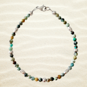 Bracelet "Hirondelle", Turquoise Africaine