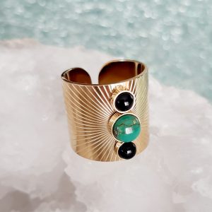 bague bijoux pierres, onyx, turquoise, coucher de soleil, pierres